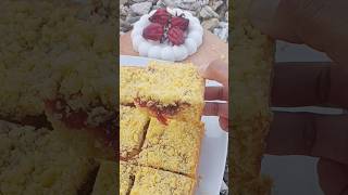 Rosella Jam Crumble Cake cakerecipe rosella crumblecake dessertrecipe [upl. by Ssidnak490]