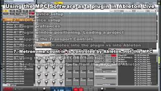 Akai MPC Renaissance  Using as a plugin in Ableton Live [upl. by Ner433]