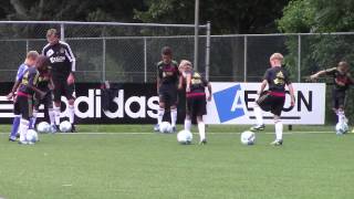 Séance entrainement football  AJAX AMSTERDAM Ecole de foot  Travail technique  Méthode Coerver [upl. by Anaujit]