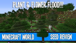 HUGE FLOWER FOREST amp ROOFED FOREST amp RAVINES  Minecraft Seed Spotlight [upl. by Parthinia]