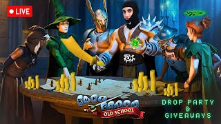 OLD SCHOOL RUNESCAPE DROP PARTY OSRS LIVE STREAM BOND GIVEAWAY [upl. by Claudius369]