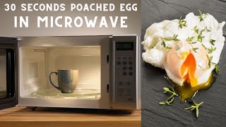 How to poach an egg in the microwave  30 seconds poached eggs  easy poached eggs  microwave eggs [upl. by Araz]