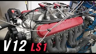 V12 LS1 engine dyno [upl. by Eciruam548]