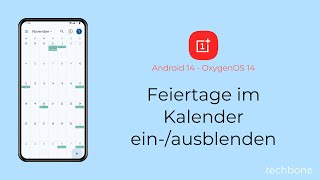 Feiertage im Kalender einblenden oder ausblenden  OnePlus Android 14  OxygenOS 14 [upl. by Eniamaj]