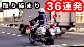 【取締り36連発‼️】覆面パトカー白バイなど交通取締り！ サイレン 緊急走行 [upl. by Caasi]