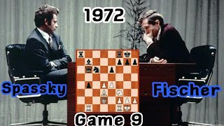 Boris Spassky vs Bobby Fischer  World Championship Match 1972 rd 9 [upl. by Skelly363]