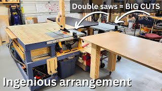 My amazing table saw setup [upl. by Anahcar]