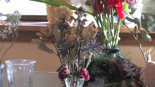 Gardening Tips amp Advice  Arranging Dried Flowers [upl. by Yelnahs639]