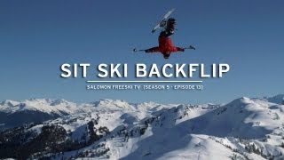 Salomon Freeski TV S5 E13 Sit Ski Backflip [upl. by Annaira]