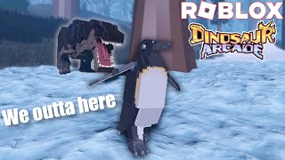 Penguin On The Run Eldering Palaeeudyptes  ROBLOX Dinosaur Arcade [upl. by Lewert]