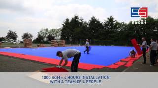 Sport Court® PowerGame™  Outdoor Modular Sports Tiles  Gerflor UK [upl. by Oinegue]