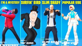 All Popular Fortnite Dances amp Emotes Peter Griffin  Surfin Bird Lego Fortnite Eminem [upl. by Sualokin875]