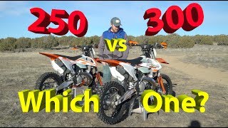 250 vs 300 2 Stroke Dirt Bike  Which One Should YOU Get [upl. by Simara]