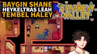 BAYGIN SHANE HEYKELTRAŞ LEAH TEMBEL HALEY  Stardew Valley Türkçe Oynanış Bölüm 26 [upl. by Lerrud]