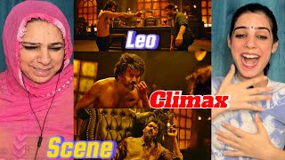 LEO MASS CLIMAX SCENE REACTION 🔥😱  Pakistani Reaction  thalapathyvijay [upl. by Peacock]