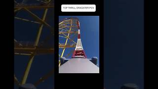 TOP THRILL DRAGSTER POV FRONT ROW shorts viralshorts topthrilldragster rollercoaster [upl. by Lienahs]