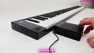 Foldable keyboard piano portable folding 130cm  88 keys  Stereo speakers wwwcoolmaniacom [upl. by Ellett]