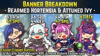 Attuned Ivy Rearmed Hortensia Rosado amp Kagetsu 1st Arcane Staff  Banner Breakdown Elusia [upl. by Wilek]