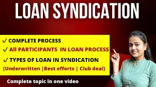 loan syndication in Hindi  Process of loan syndication  loan syndicate International finance [upl. by Selinda]