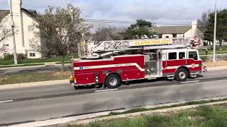 Olathe Kansas FD Quint 53 Responding on March 25 2024 1000hrs [upl. by Hanae]