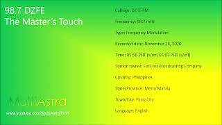 987 DZFE The Masters Touch  Signon amp Signoff November 28 2020 [upl. by Aiciruam]