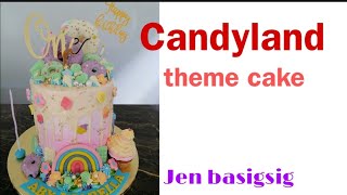 CANDYLAND theme cake jen basigsig [upl. by Lilian258]