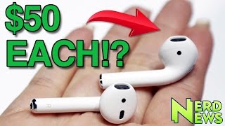 Apple Airpod Replacements Will Cost Over 50 Each [upl. by Gefen]