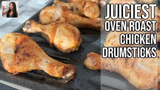 🍗 JUICIEST Roast Chicken Drumsticks Recipe in the Oven with Roasted Vegetables  RACK OF LAM [upl. by Nacim547]