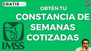 Descargar Constancia de semanas cotizadas  IMSS [upl. by Sad]