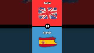 English or Spanish [upl. by Yelena]