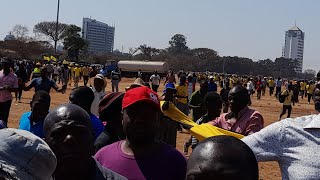 Nelson Chamisa CCC Cross Over Rally At Freedom Square [upl. by Nyladnohr]