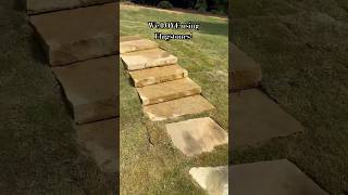 We LOVE using flagstones for walkways in any yard or landscape outdoors lawn [upl. by Hctud]