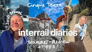 alleine wandern in cinque terre 🌊 routen strände ups amp downs review amp tipps 🌞 interrail diaries [upl. by Inez]