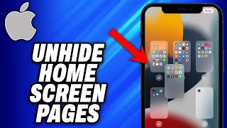 How To Unhide Home Screen Pages On iPhone 2024  Easy Fix [upl. by Annyahs]