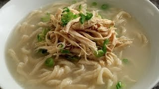 Korean Chicken Noodle Soup from Scratch Kalguksu 칼국수 [upl. by Eidde]