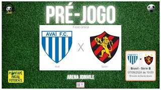 AVAÍ X SPORT 📻 JOGO HOJE 07092024 BRASILEIRÃO SÉRIE B  EM TEMPO REAL cbf [upl. by Penn159]