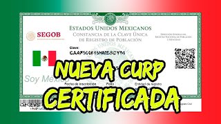 Como Descargar NUEVA CURP CERTIFICADA  Método Súper Fácil [upl. by Massarelli11]