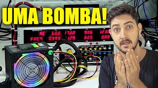 A FONTE DE 1200W DO ALIEXPRESS FOI TESTADA PELO TECLAB PENSA NA BOMBA [upl. by Cirdor]