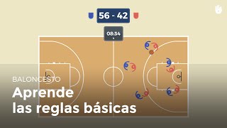 ¿Cómo se juega Reglas básicas  Baloncesto [upl. by Snodgrass]