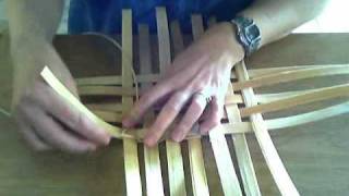 Basket Weaving Video 4 TwiningTwining a Keeper Row [upl. by Mij425]