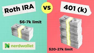 Roth IRA vs 401K The Best Investment For You  NerdWallet [upl. by Broadbent665]