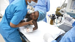 Crying and Screaming Baby Goes into Anesthesia for Surgery [upl. by Pierson]