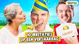 10 IRRITATIES OP EEN VERJAARDAG [upl. by Gish]