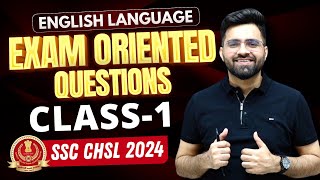 Class 1  SSC CHSL 2024  English Classes  Previous Year Questions  Tarun Grover [upl. by Lamar]