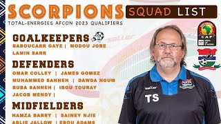 Analysis Tom Saintfiet 23man squad for Gambia’s AFCON qualifier away to South Sudan [upl. by Teodor44]