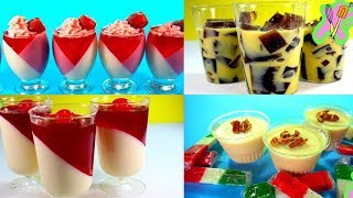 4 Gelatinas fáciles para mesa de postres o negocio Recopilación  Aprendiendo a cocinar [upl. by Taro]