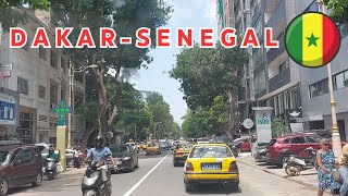 Driving around the city of Dakar driving dakar senegal africa roadtodakar [upl. by Ress]