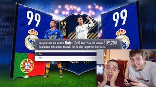 INSANE TOTY DISCARD CHALLENGES w W2S amp CALFREEZY [upl. by Arutnev]