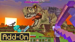 The BEST DINOSAUR ADDON Brings 140 Dinos to Minecraft Bedrock Edition [upl. by Takeshi]