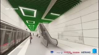 Simulare video  cum vor arăta stațiile de metrou de la Cluj [upl. by Bassett]